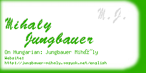 mihaly jungbauer business card